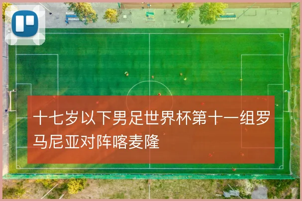 十七岁以下男足世界杯第十一组罗马尼亚对阵喀麦隆
